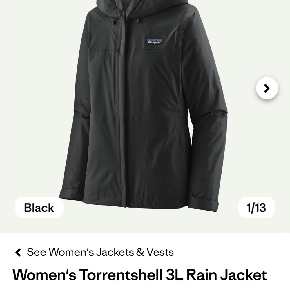 Patagonia Black Utility Jacket with Waterproof Technology